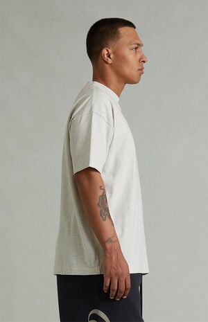 Heather Oatmeal Classic Short Sleeve T-Shirt image number 3