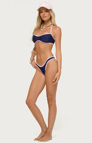 Kina Contrast Halter Bandeau Bikini Top image number 5