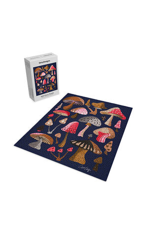 Cat Coquillette Mushroom Collection Jigsaw Puzzle image number 2