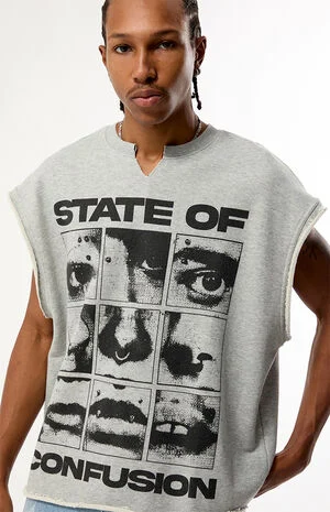 State of Confusion Cut-Off Muscle Sweatshirt image number 2