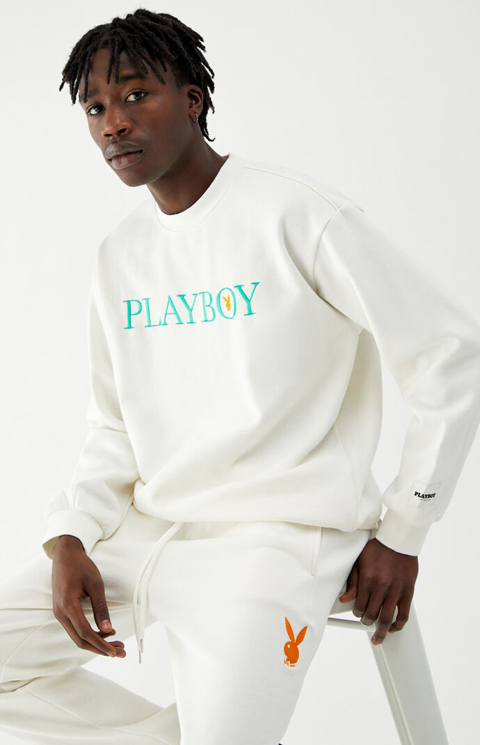 Playboy by pacsun big classic crew neck sweatshirt clearance
