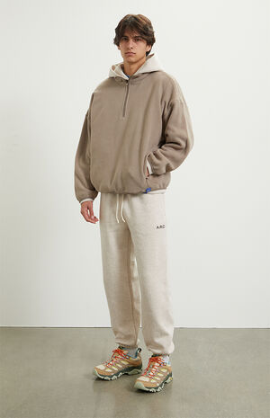 Stone Half Zip Oversized Pullover Sweatshirt image number 5