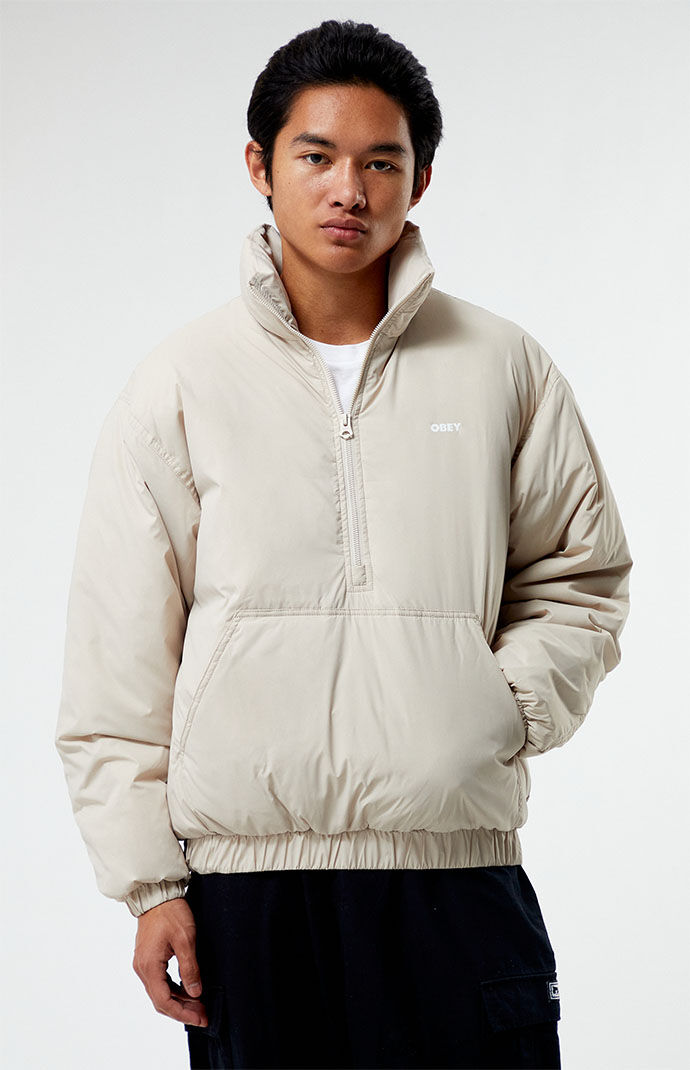 OBEY Studio Mockneck Mens Anorak Jacket | Arden Fair