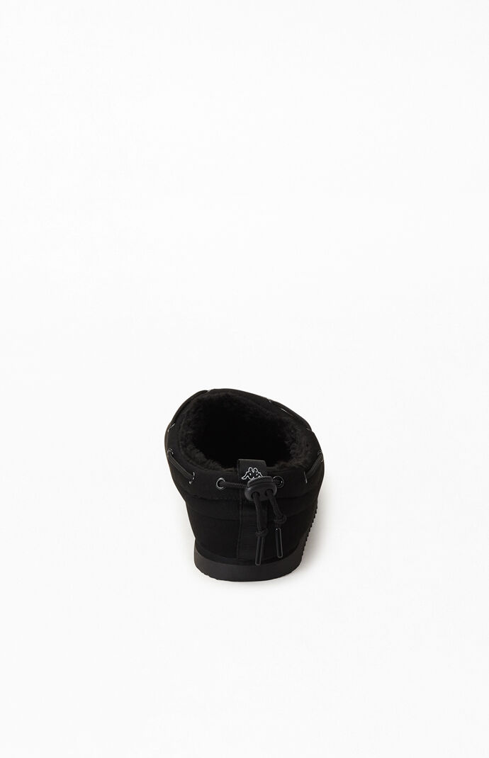 Black Logo Tasin Adjustable Slip-On Shoes