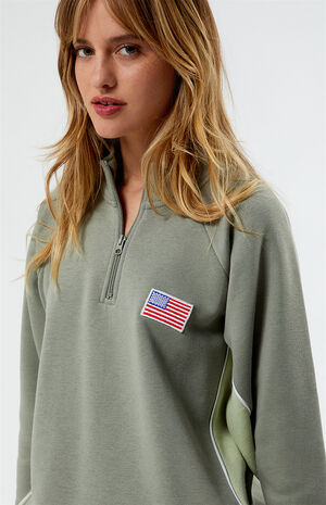 Half Zip Patch Sweatshirt image number 2