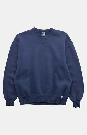 '90s Navy Russell Crew Neck Sweatshirt image number 1