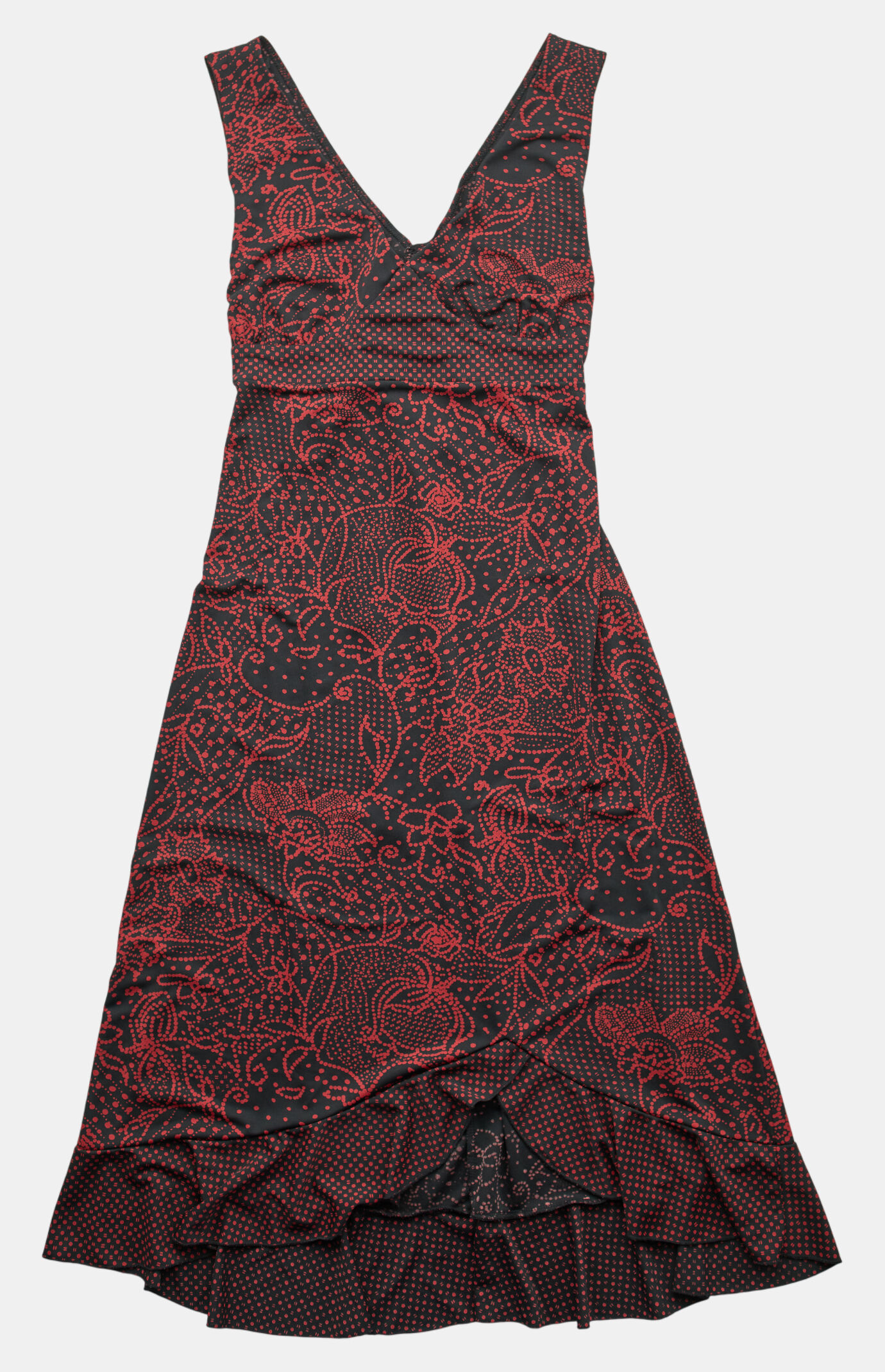 PS VINTAGE 2000s Midi V-Neck Dress