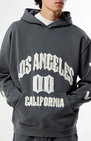 Los Angeles Raw Applique Hoodie image number 2