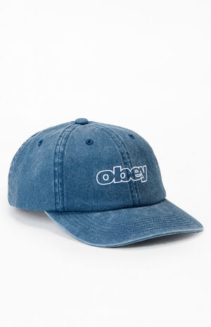 Slanted Pigment 6 Panel Strapback Hat image number 1