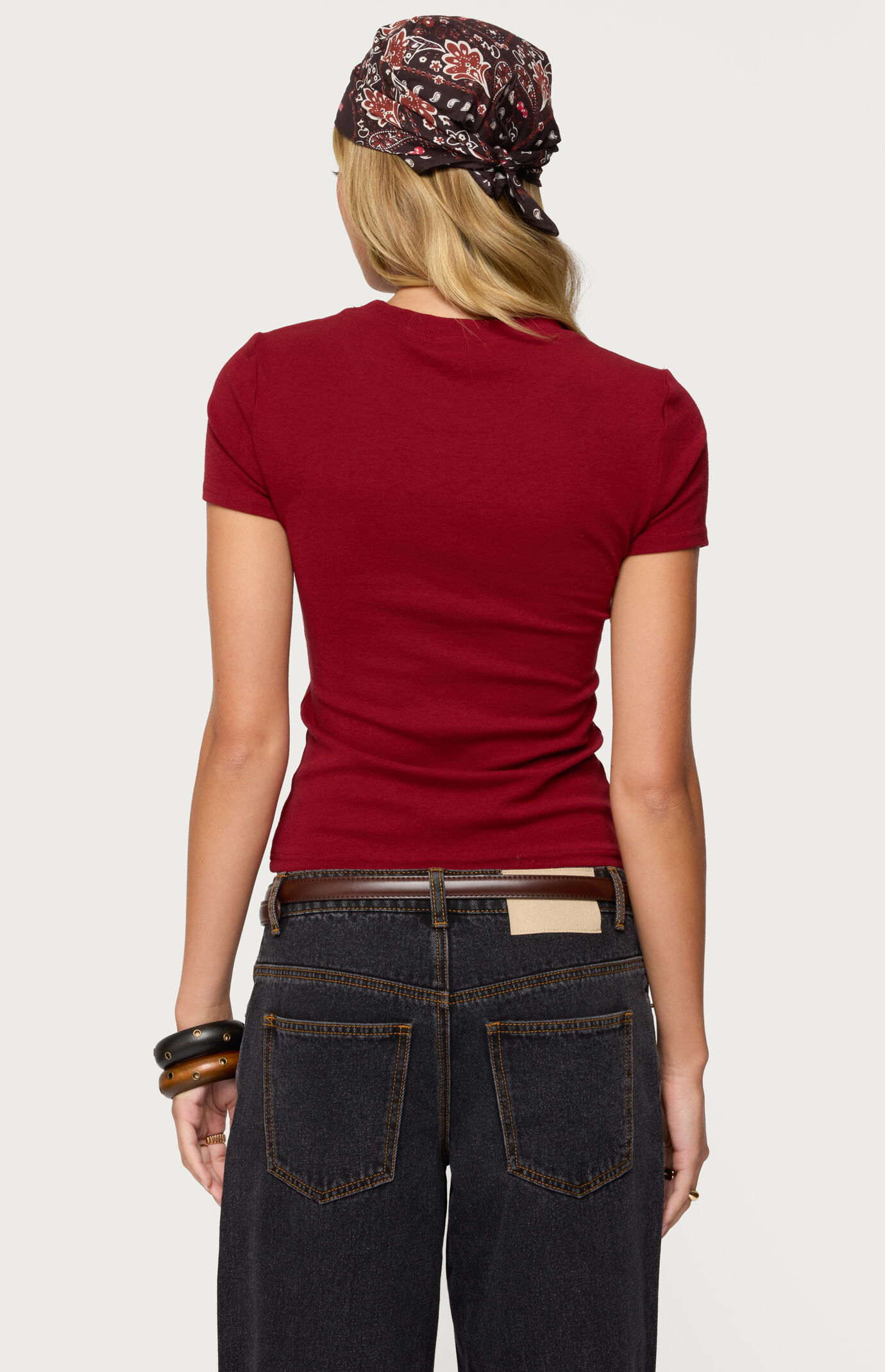 Edikted Daphney Ribbed T-Shirt