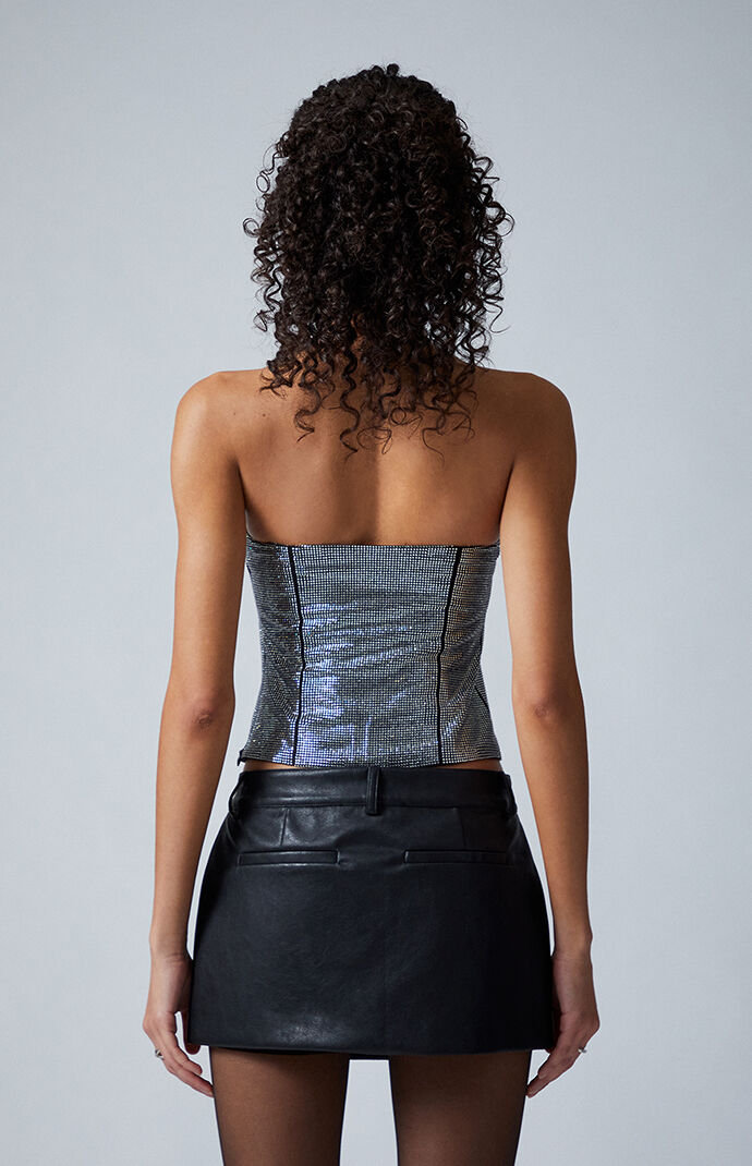 Third Charm Lucy Rhinestone Studded Corset