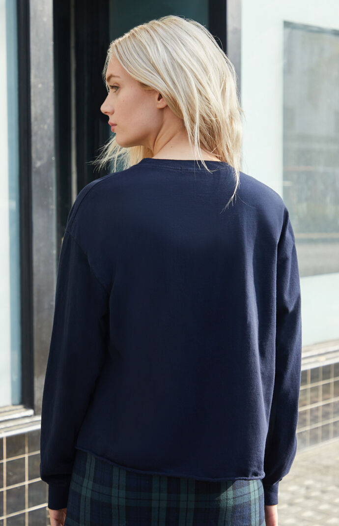 Boston Lacrosse Long Sleeve Cropped T-Shirt
