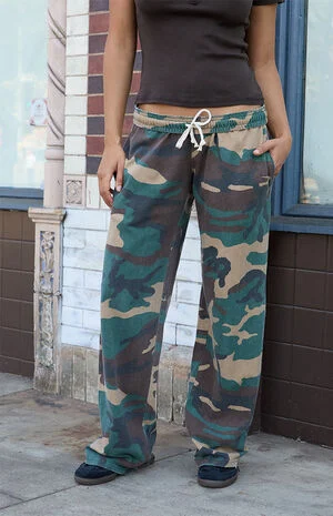 Camo Anastasia Baggy Sweatpants image number 1