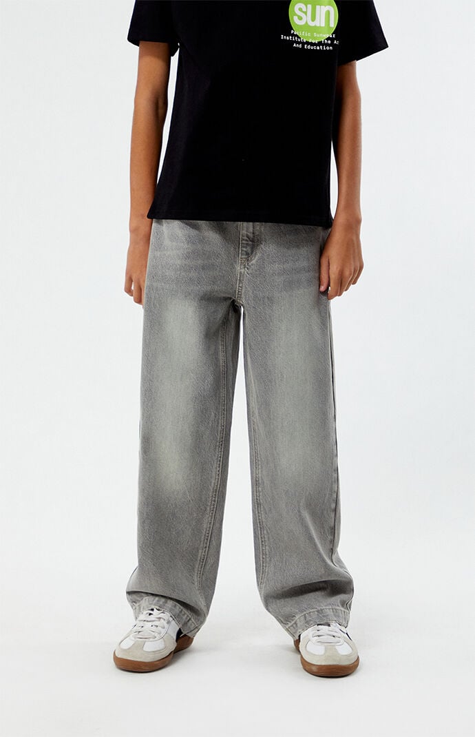 PacSun Kids Gray Baggy Jeans | PacSun
