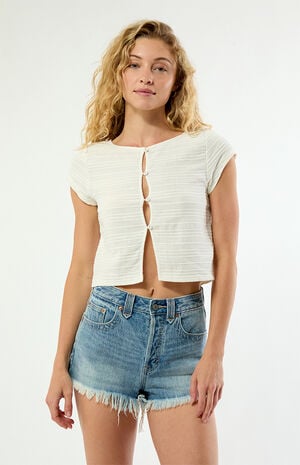 Your Call Woven Short Sleeve Top image number 1