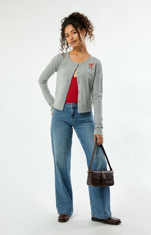 Bow Intarsia Cardigan image number 4