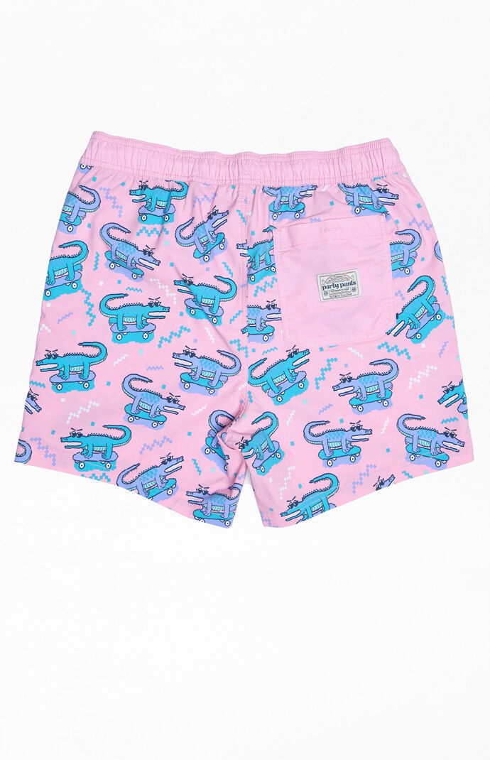 8 Bit Gator 16" Swim Trunks