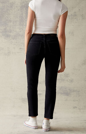 Black Stretch Vintage Skinny Jeans image number 3