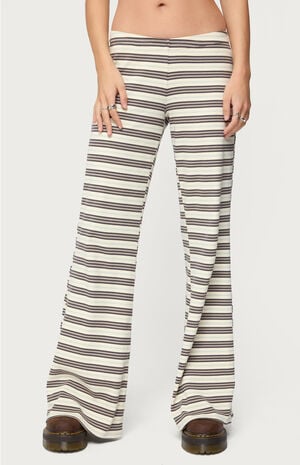 Avalie Striped Ribbed Pants image number 1