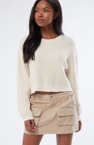 Waffle Knit Baby Pullover Sweater image number 1