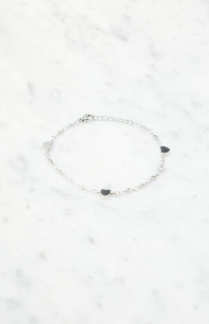 Silver Heart Charm Bracelet image number 2