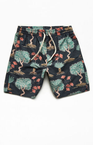 Recycled Floral Vintage 17" Swim Trunks image number 1