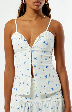 Button Up Ruffle Tank Top image number 2