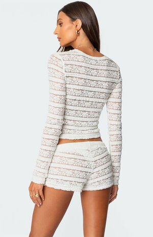 Maisley Sheer Lace Top image number 5