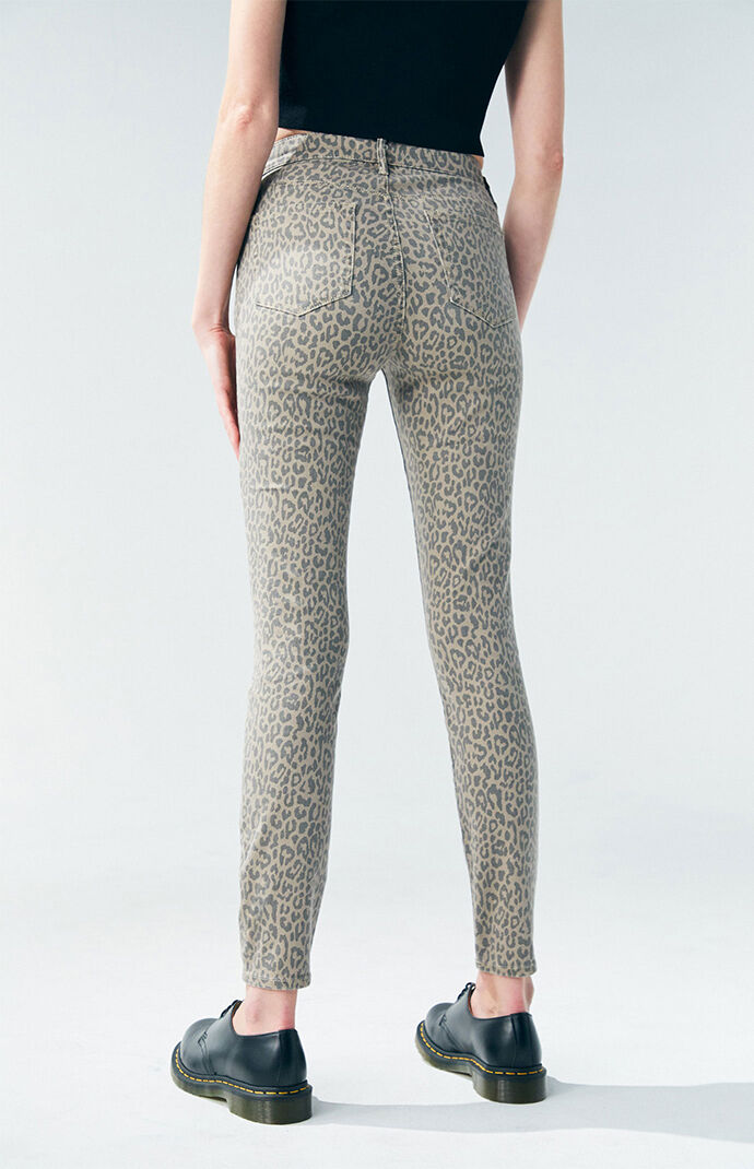 leopard print jeggings