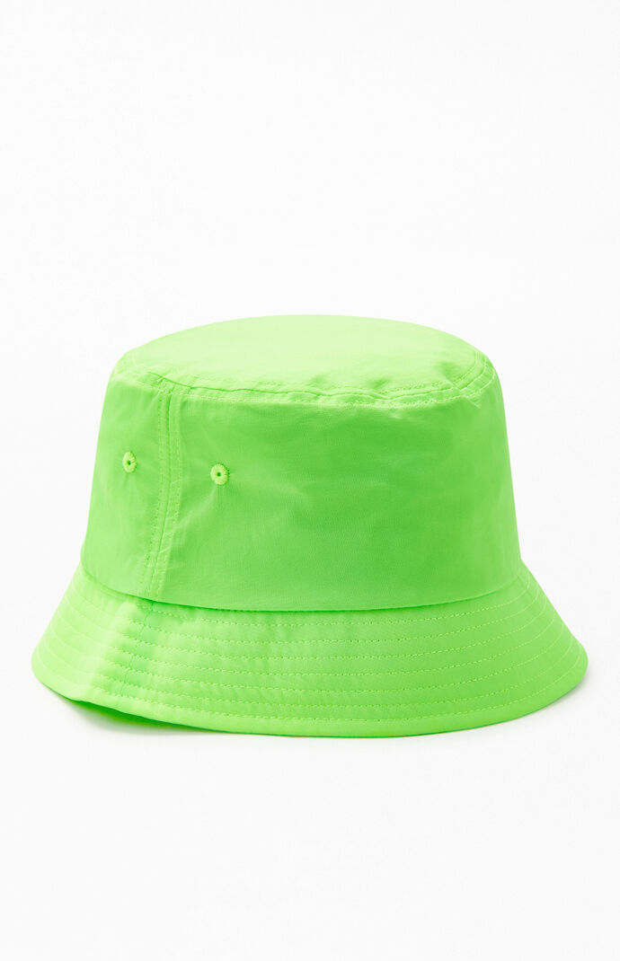green bucket hat
