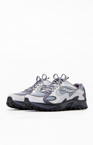 Gray Grid Aura X Shoes image number 2