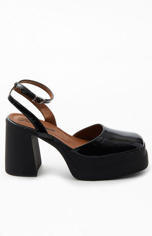 Double Stack Platform Mary Janes Heels image number 2