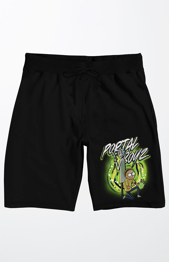 PacSun Rick And Morty Portal Boy Sweat Shorts