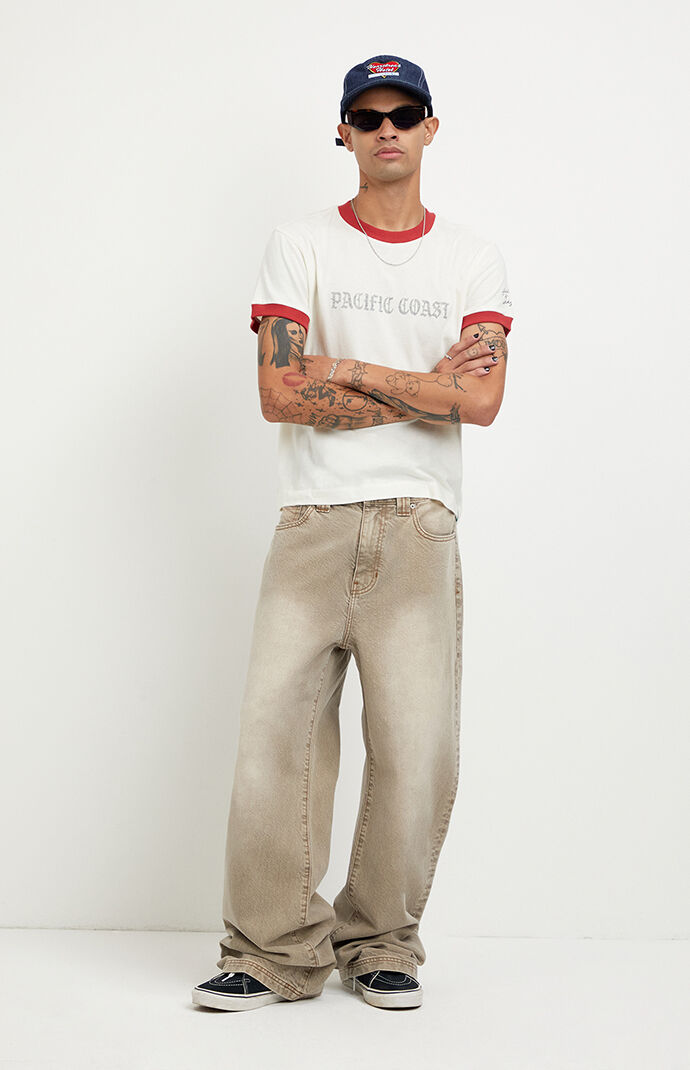 Pacsun Blake Extreme Baggy Jeans Tan