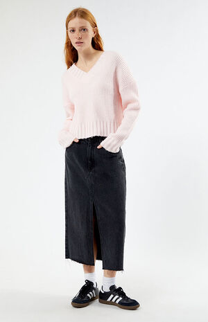 Becca Overlapped V-Neck Sweater image number 3