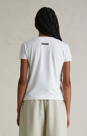 Women's Cloud White Tri-Blend Muscle T-Shirt image number 4