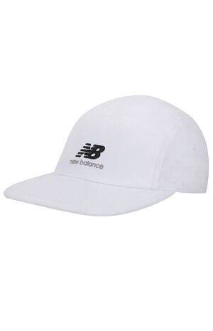 5-Panel Stacked NB Logo Big Teal Blue Camper Hat image number 1