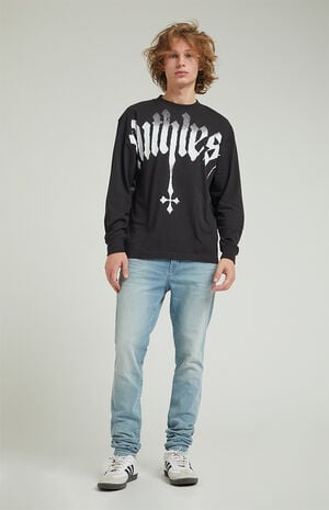 Stacked Skinny Light Indigo Jeans Stacked Skinny Light Indigo Jeans image number 2