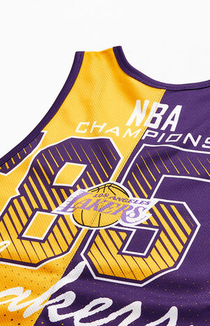 Overblijvend melodie Nutteloos Mitchell & Ness H&A LA Lakers Jersey | PacSun