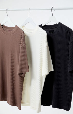 3 Pack Boxy Waffle T-Shirts image number 2