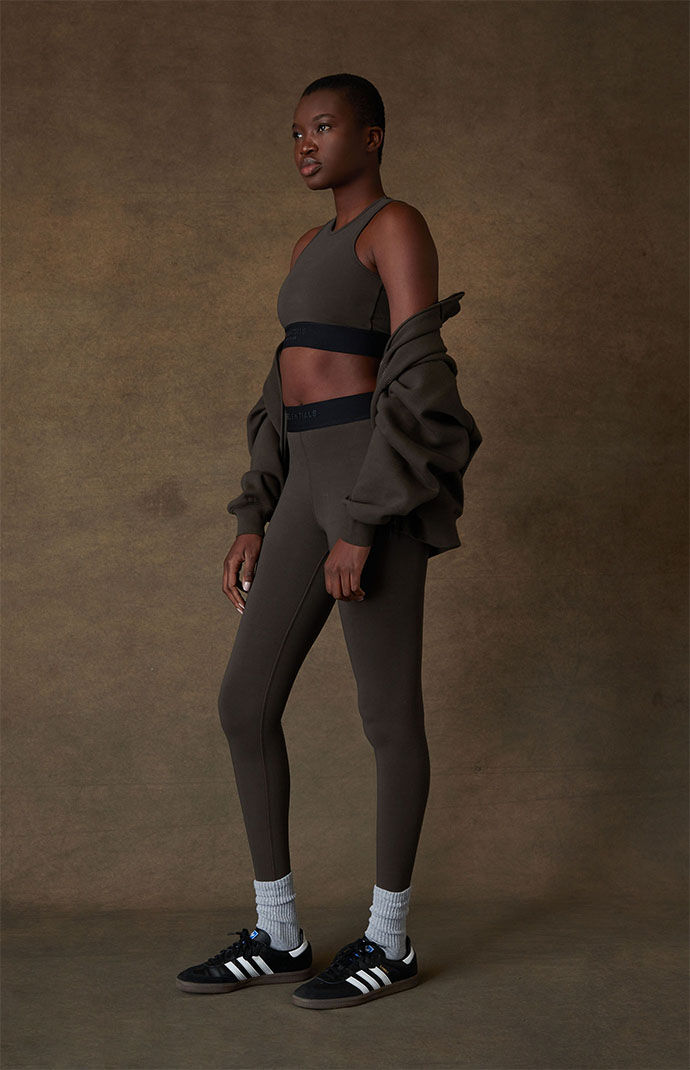 Fear of God Essentials Women's Off Black Sport Tank Top | PacSun