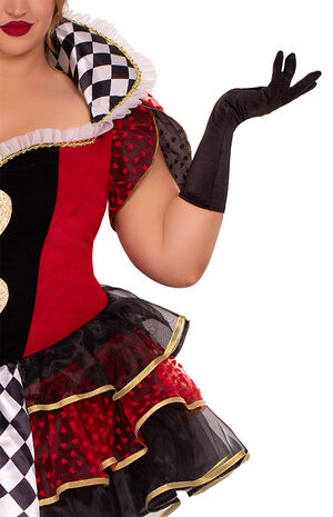 Satin Elbow Length Gloves image number 2