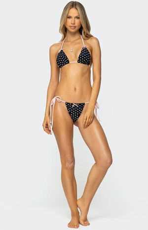 Leigh Polka Dot String Bikini Bottom image number 1