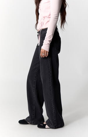 Kaia Ultimate Low Rise Baggy Jeans Black image number 3