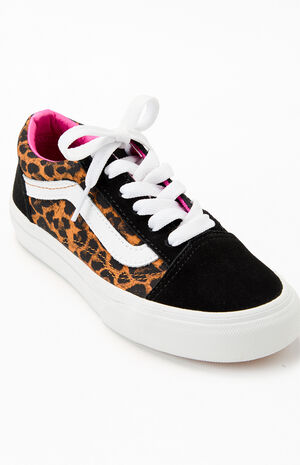 Kids Leopard Old Skool Shoes image number 6