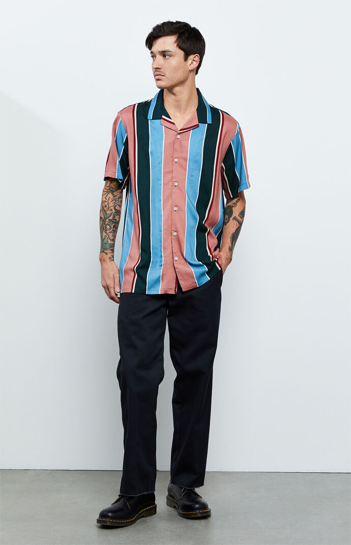 Multi Striped Camp Shirt