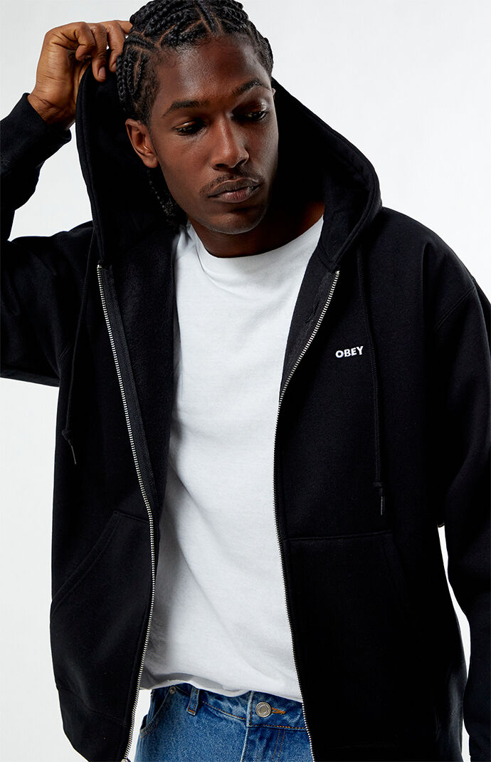  特価ブログのポータルサイト Works Est. Obey Bold PacSun | Hoodie Up Zip トップス