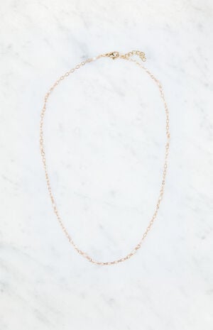 Chain Pearl Necklace