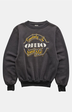 '90s Somebody in Ohio Loves Me Crew Neck Sweatshirt image number 1