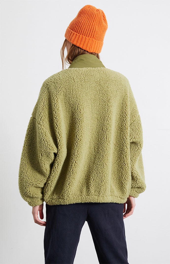 Oversized discount sherpa jacket